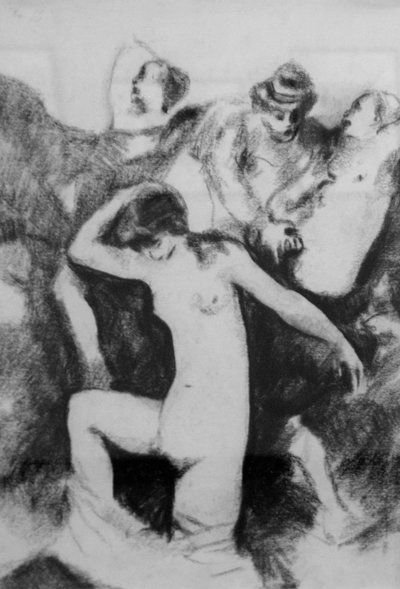 Composition with a Naked Female by Vasily Chekrygin